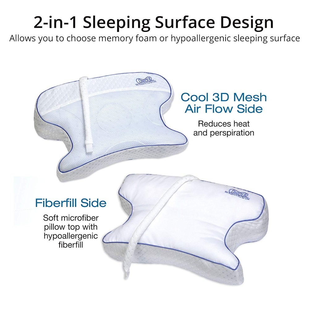 CPAP Pillow Unique Sleep Apnea Pillow Design Improves Breathing