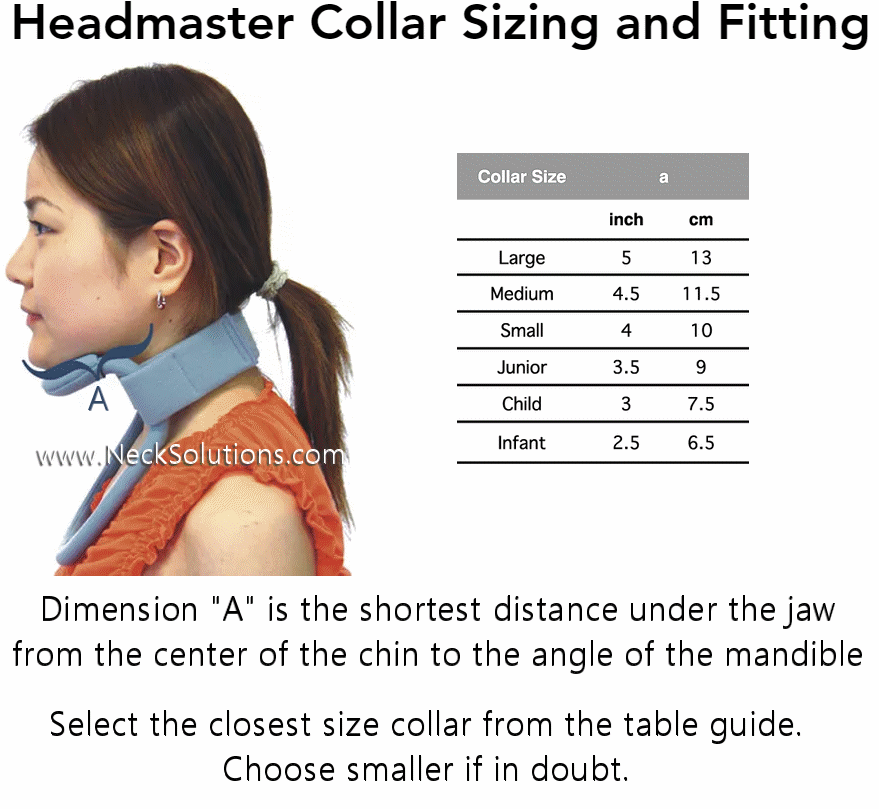 Cervical Collar Size Chart A Visual Reference Of Charts Chart Master