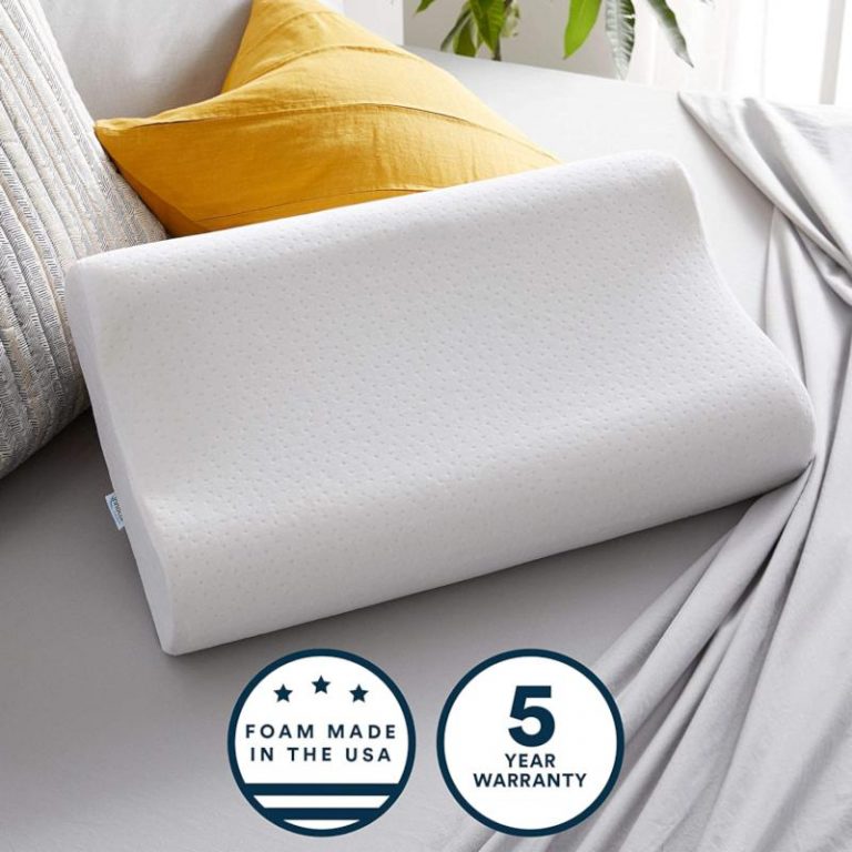 Memory Foam Contour Pillow Gentle Ergonomic Support