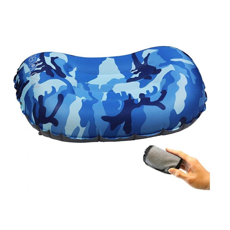Inflatable Camping Pillow Ergonomic Lightweight & Compact