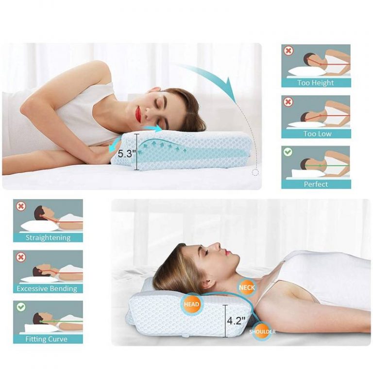 Ergonomic Neck Pillow For Functional Relief & Restoration