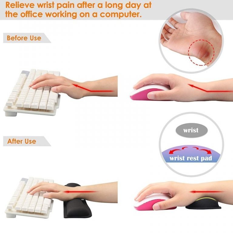 Ergonomic Mouse Keyboard Pads Postural Pain Relief
